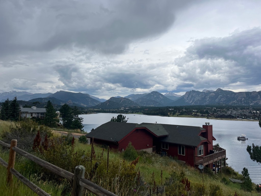 Views of the Rocky Mountains from Estes Park